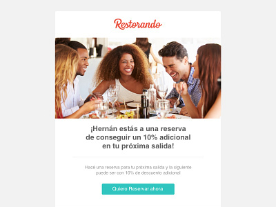 Restorando share reservation email email flat food layout reservation restaurant restorando share simple