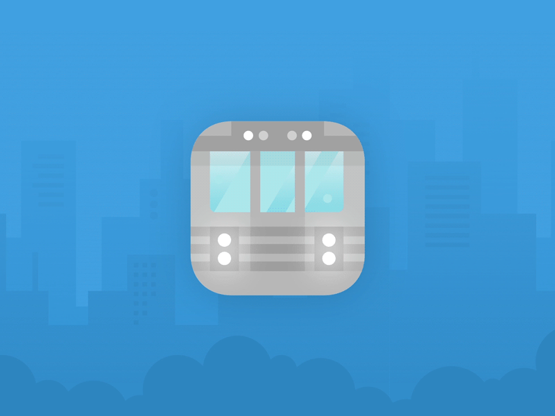 Andén app — iOS / Android Subway app - App Icon anden android app app icon availability buenos aires flat ios subte subway