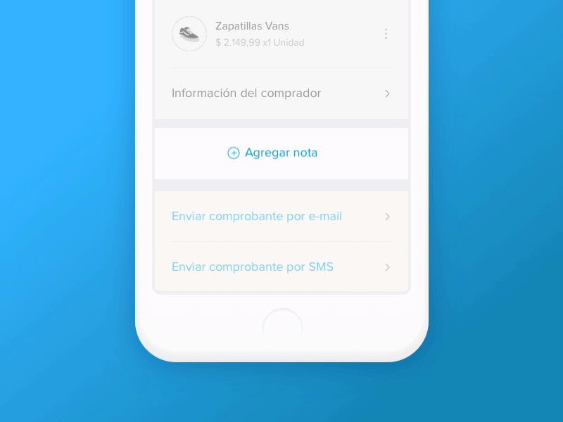 Mercado Pago - Payment Detail - Add notes component