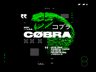LA COBRA · Jmena Baron acid cobra trap type type art typeface typography