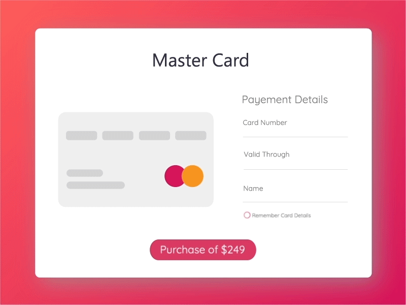 UX/UI-Master Card after effects debut designer dribbble gif illustrator master card payment transaction ui user interaction ux