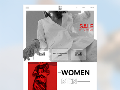 Оnline clothing store design figma ui ux