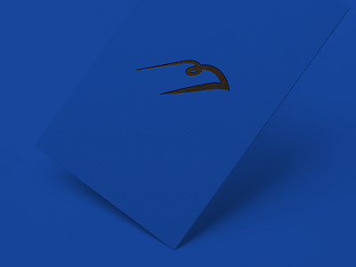 Almost Blue blue branding business card eagle graphic design letterpress logo print