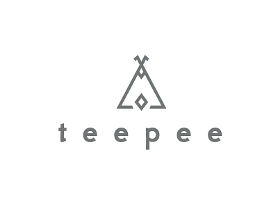 Teepee branding graphic design kids logo teepee