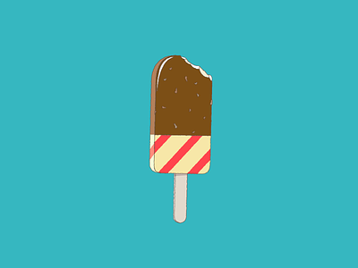 How I learned to love the heat beach bite design food fresh ice cream illustration simple summer swim
