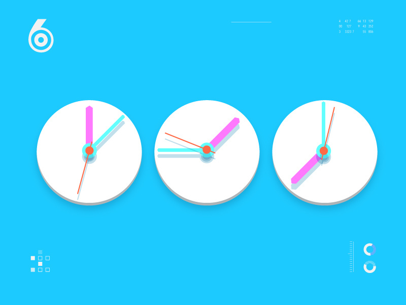 The News II watch world simple news illustration idents time clock clean channel