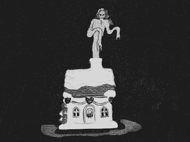 You better watch out! graphic design christmas ghost lovecraft death holidays illustration horror xmas bnw