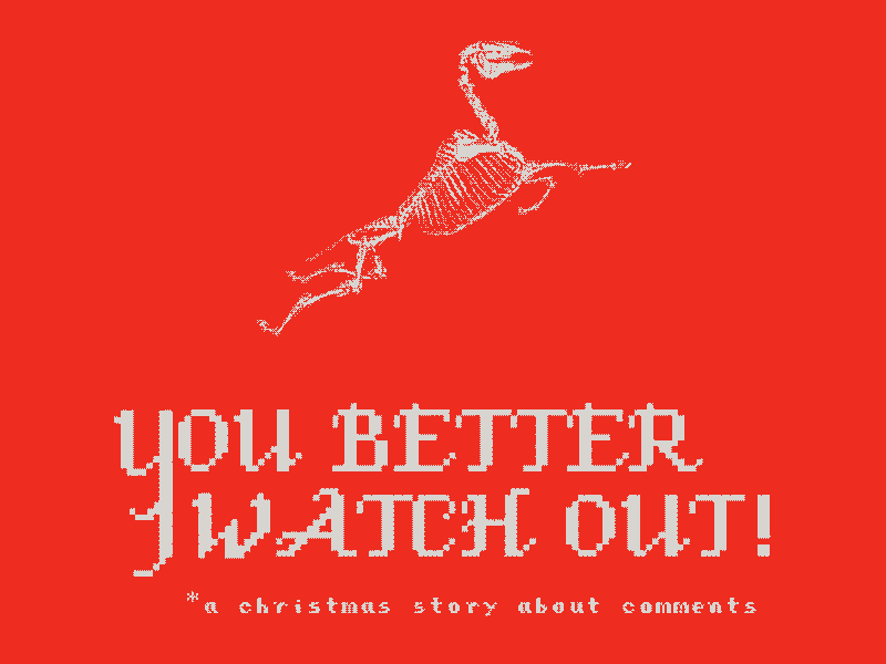 You better watch out! III christmas death ghost graphic design holidays horror illustration reindeer skeleton xmas