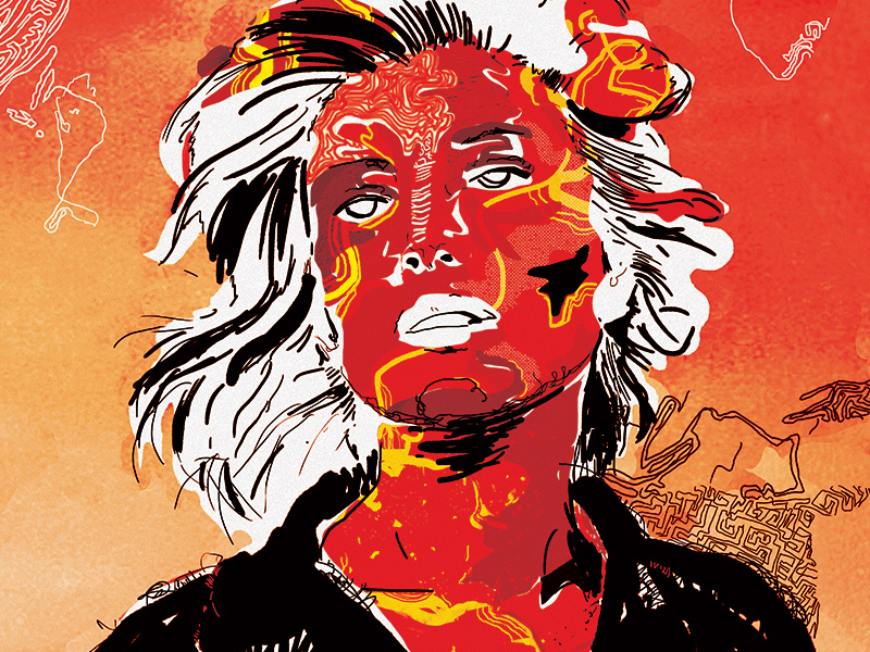 Summer with Monika monica vitti fine arts scribbles portrait movies markers illustration face summer actor