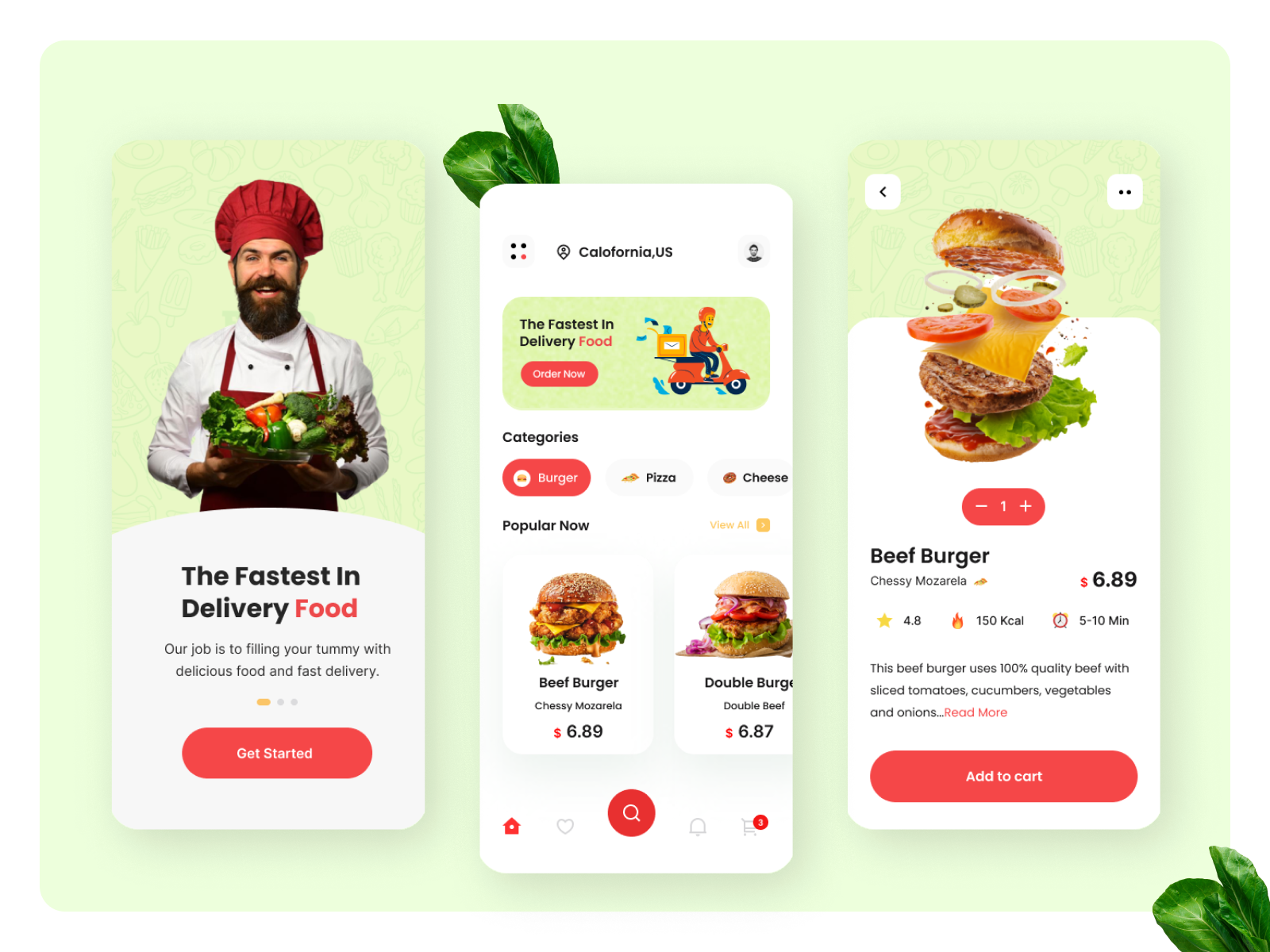 Food Delivery Mobile App by Manir Zaman on Dribbble