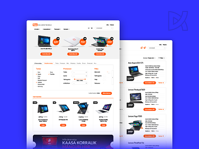 Flex Sülearvutikeskus content management css e-commerce flex html interaction design laptop retailer tech ui ux web-design