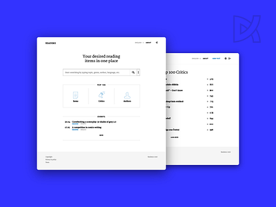 Readems critique css garage48 hackathon html literature publishing read ui ux web design write