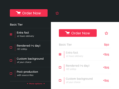 Order module with extra tiers basket order tiers ui web