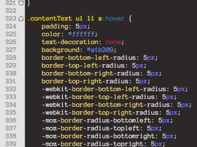 CSS3 Code for My Benefit