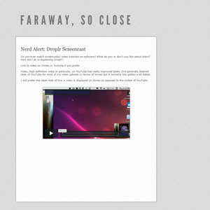 Personal Blog Design (Rough Draft) blog clean draft post psd