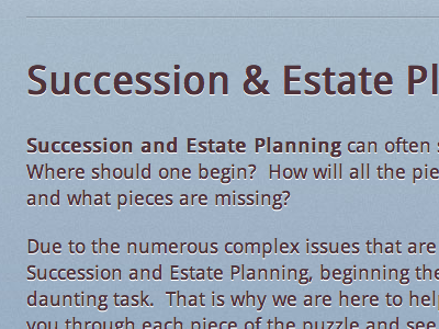 Succession Planning css3 finance noise typography