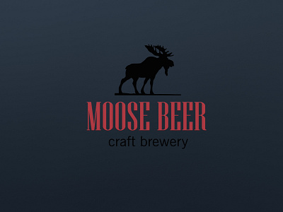 Moose Beer logo design branding graphic design logo