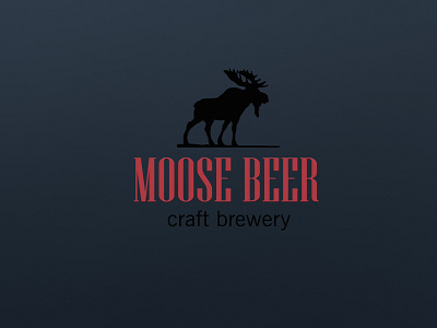 Moose Beer logo design