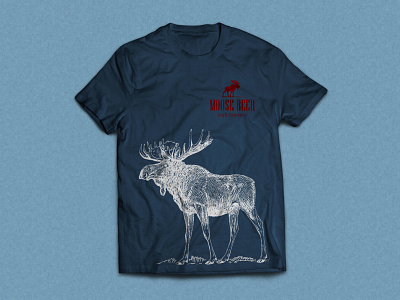 Moose Beer t-shirt design branding design graphic design print tshirt