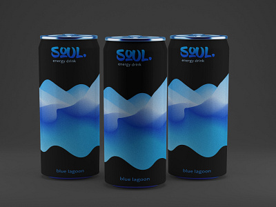 Soul energy drink - blue lagoon taste