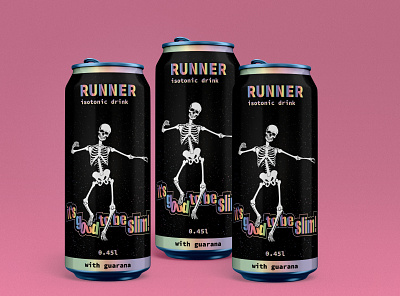 Runner Isotonic drink Halloween Edition branding design drink graphic design illustration marketing package packaging print soda vector