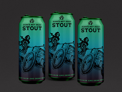 Punk's beer package design - stout