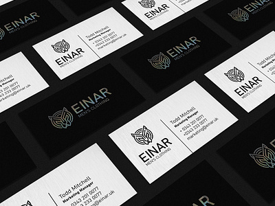 Einar Clothing Personal Business Cards Design