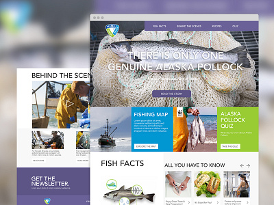 Allaska Pollock microsite pitch website