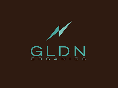 GLDN Organics logo branding custom type design icon identity illustration logo logo design logotype typography vector wordmark