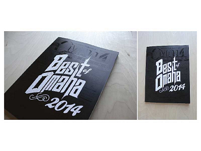 Best of Omaha Magazine Cover hand lettering magazine print publication typography