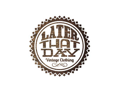 Later That Day Logo branding hand lettering identity illustration logo print typography