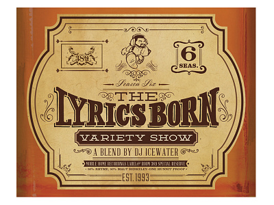 Lyrics Born Variety Show Season 6 Album Art album art graffiti hand layout identity illustration lettering logo package design packaging print typography vector