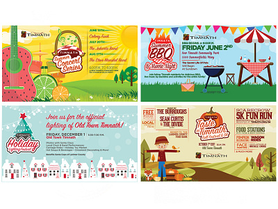 Town of Timnath Event Ad Campaigns ad advertising branding flyer illustration poster typography vector