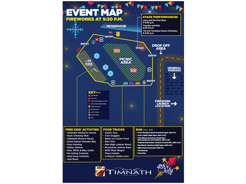 Town of Timnath 4th of July Event Map by Paul Lukes on Dribbble