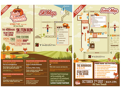 Taste in Timnath Fall Event Ad Materials ad advertising branding flyer illustration poster typography vector