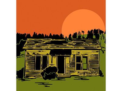 Shack Illustration adobe illustrator drawing graphic design illustration illustration art vector