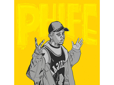 Phife Dawg Tribute Illustration a tribe called quest atcq design illustration phife dawg vector