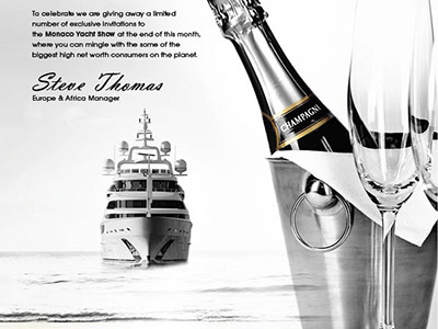 Ad for Luxury magazine ad africa champagne in design luxury magazine photoshop show yacht