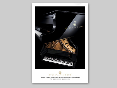 Steamway&Sons advert advert collage indesign luxury magazine photoshop piano