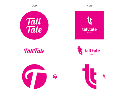 Tall Tale Digital logo redesign identity logo