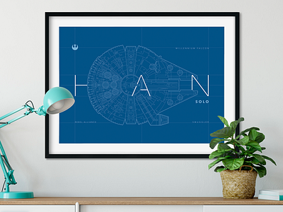 Star Wars Han Solo schematic design