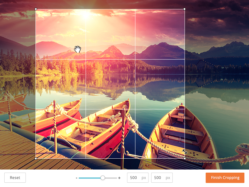 Photo Cropping Tool by Carey Clark on Dribbble
