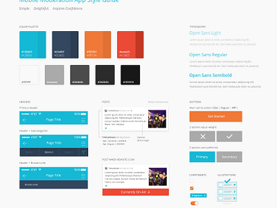 Mobile App Styleguide by Carey Clark on Dribbble