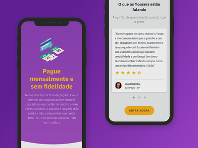 Youse Institucional website brand identity gradient illustration insurance insurance company insurtech interface material materialdesign mobile mobile design mobile ui seguro ui ui design website websites youse