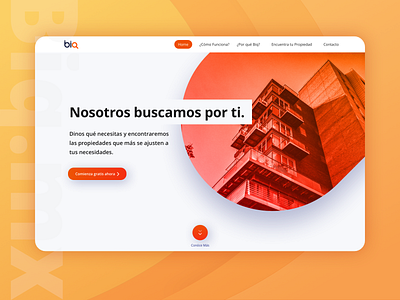 Biq Landing Page biq clean landing page orange real estate website design