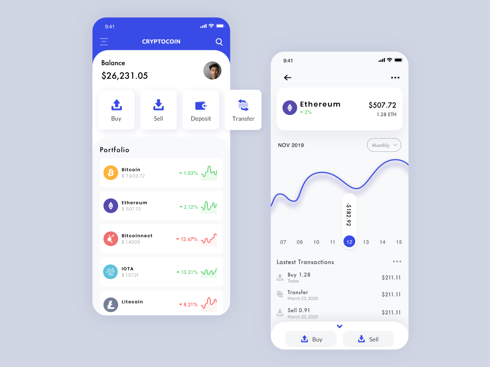 Cryptocoin App Concept by Emilio Sánchez for Improving MX Product ...