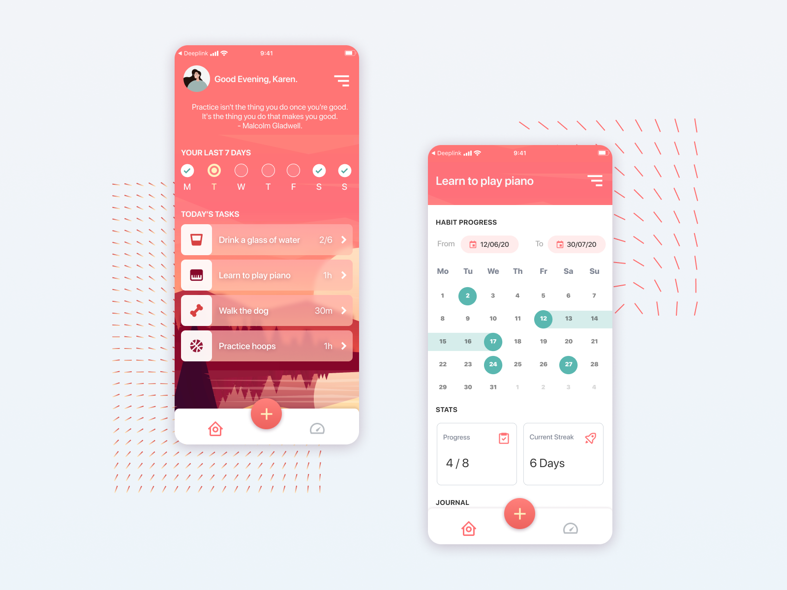 Habits Tracker App Concept by Emilio Sánchez for Improving MX Product ...