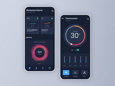 Smart Home App - UI Concept