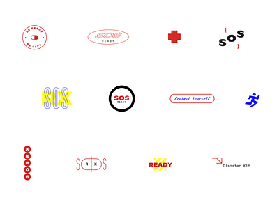 SOSRx Icons badge branding flat icon icons lockup minimal type vector