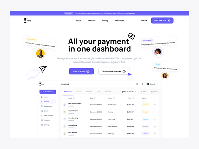 Invo - Landing Page Hero